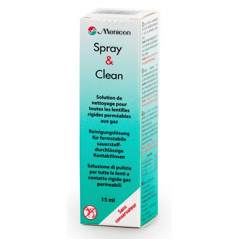 Liquids Menicon Spray & Clean 15 ml